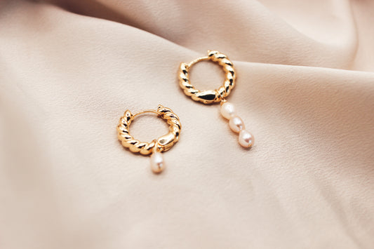 Serena earrings (pearls removable)